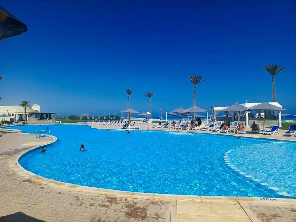 Borg El Arab Beach Resort Kültér fotó A swimming pool at a resort in Egypt