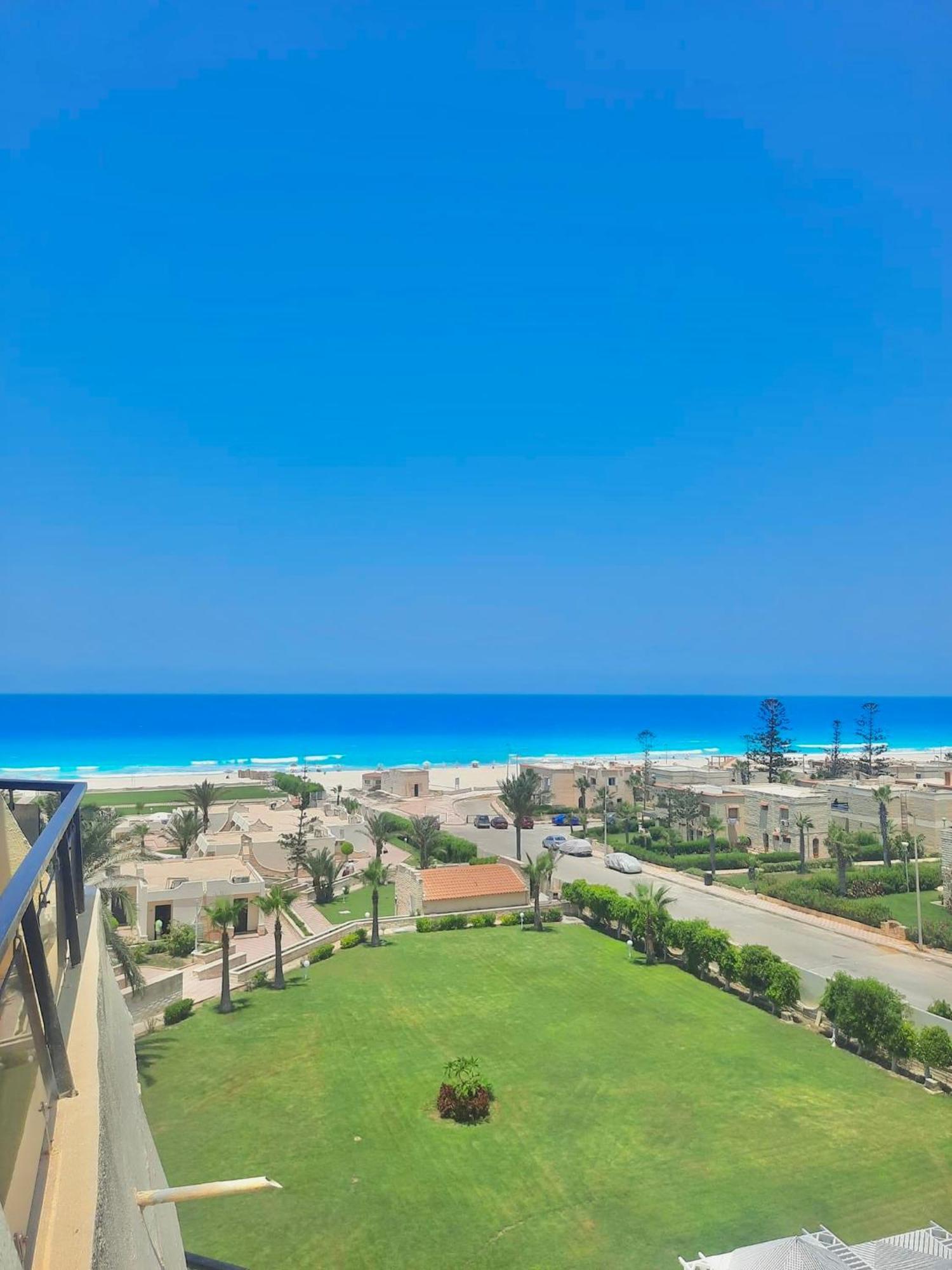 Borg El Arab Beach Resort Kültér fotó View of the Mediterranean Sea from the city